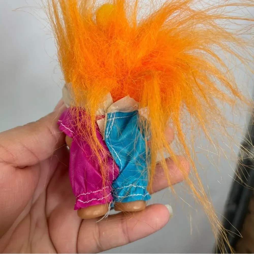 Vintage Trolls Dolls Jailbird & Clown lot of 2